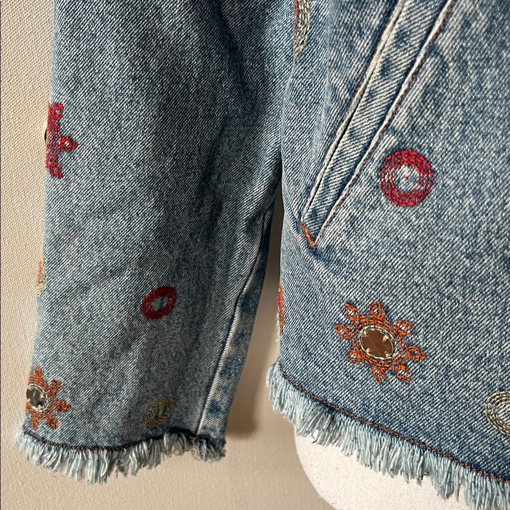 Embroidered Denim Jacket - Picture 3 of 5